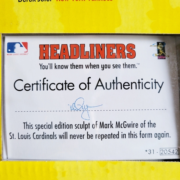 Vintage 1998 Home Run Headliners XL Ken Griffey Jr. & Mark McGwire - Picture 3 of 9